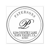 Erstellen Sie Ihre eigene klassische Monogramm-Rüc Permastempel (Design)