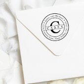 Erstellen Sie Ihre eigene klassische Monogramm-Rüc Permastempel