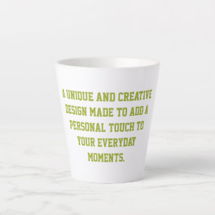 Erstellen Sie Ihre eigene kleine 12oz-Latte-Mug Milchtasse