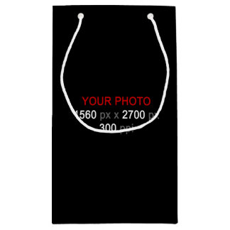 Erstellen Sie Ihre eigene kleine 2-Foto-Geschenkta Geschenktüte