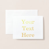 Klein (10,8 cm x 14 cm) Folienkarte (Vorderseite mit Umschlag)