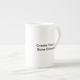 "Erstellen Sie Ihre eigene" Knochen-China-Tasse Porzellantasse