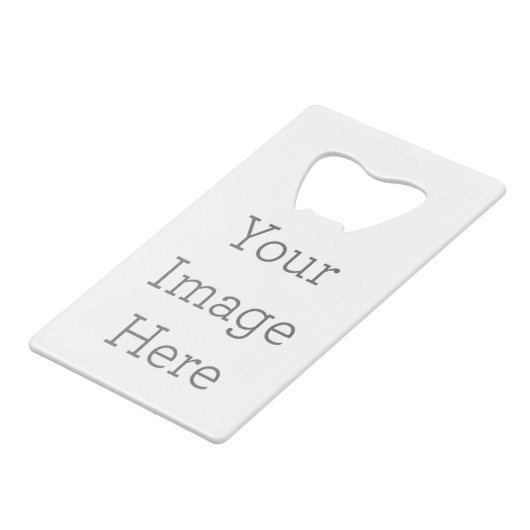 Kreditkarten Flaschenöffner (Vorderseite Schrägansicht)