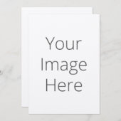 Erstellen Sie Ihre eigene Kunsthandwerkerfelt Ecru Einladung (Vorne/Hinten)