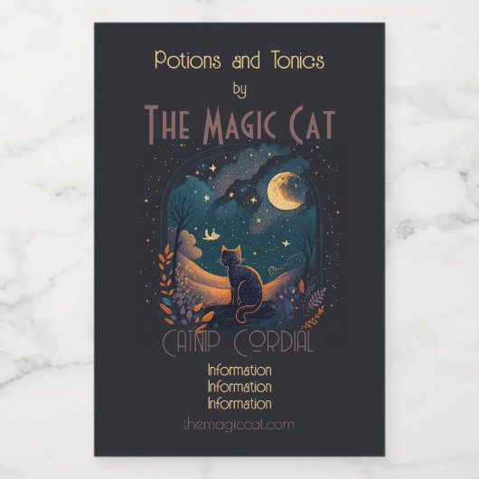 Erstellen Sie Ihre eigene Landschaftliche mystisch Weinetikett (Einzelnes Label)