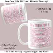 Erstellen Sie Ihre eigene lange versteckte Nachric Kaffeetasse