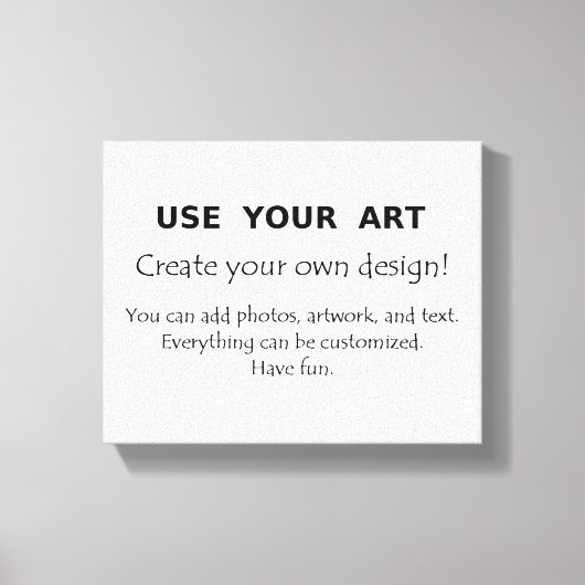 Erstellen Sie Ihre eigene Leinwand-Wandkunst Leinwanddruck (Vorderseite)