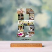 Erstellen Sie Ihre eigene Letter-B-FotoCollage Acrylschild (Neutral)