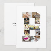 Erstellen Sie Ihre eigene Letter-B-FotoCollage Ankündigung (Vorne/Hinten)