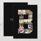 Erstellen Sie Ihre eigene Letter-B-FotoCollage Dankeskarte (Vorne/Hinten)