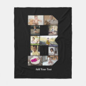 Erstellen Sie Ihre eigene Letter-B-FotoCollage Fleecedecke (Vorderseite)