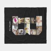 Erstellen Sie Ihre eigene Letter-B-FotoCollage Fleecedecke (Vorderseite (Horizontal))