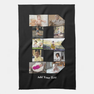 Erstellen Sie Ihre eigene Letter-B-FotoCollage Geschirrtuch