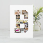 Erstellen Sie Ihre eigene Letter-B-FotoCollage Karte (Stehend Vorderseite)