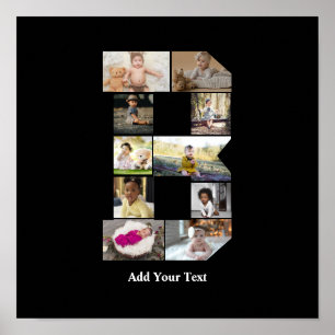 Erstellen Sie Ihre eigene Letter-B-FotoCollage Poster