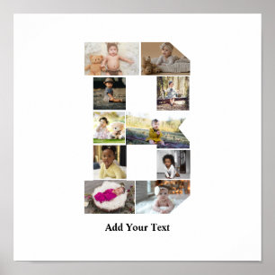 Erstellen Sie Ihre eigene Letter-B-FotoCollage Poster