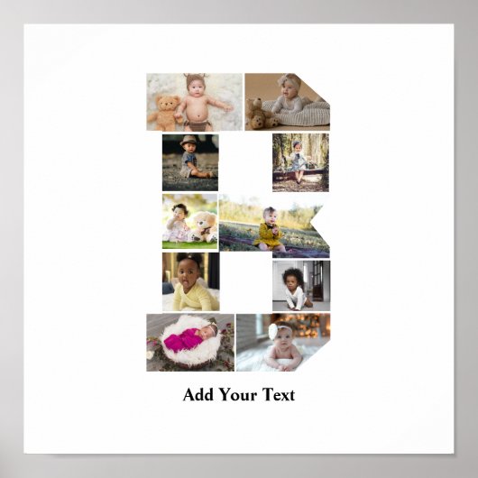 Erstellen Sie Ihre eigene Letter-B-FotoCollage Poster (Vorne)