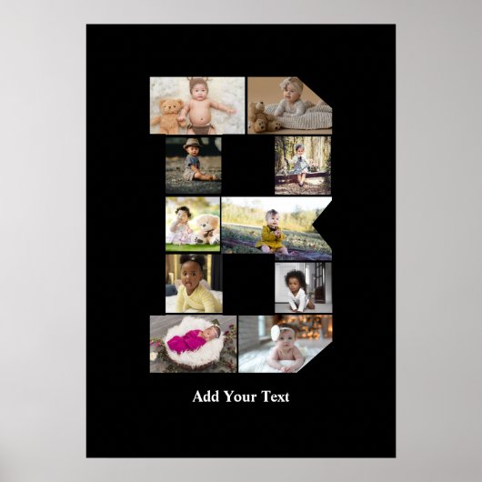 Erstellen Sie Ihre eigene Letter-B-FotoCollage Poster (Vorne)