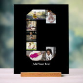 Erstellen Sie Ihre eigene Letter-C-FotoCollage Acrylschild (Neutral)