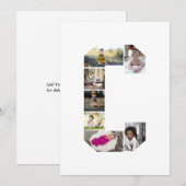 Erstellen Sie Ihre eigene Letter-C-FotoCollage Dankeskarte (Vorne/Hinten)