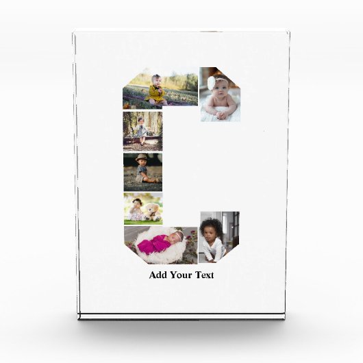 Erstellen Sie Ihre eigene Letter-C-FotoCollage Fotoblock (Vorderseite)