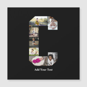 Erstellen Sie Ihre eigene Letter-C-FotoCollage Magnetkarte