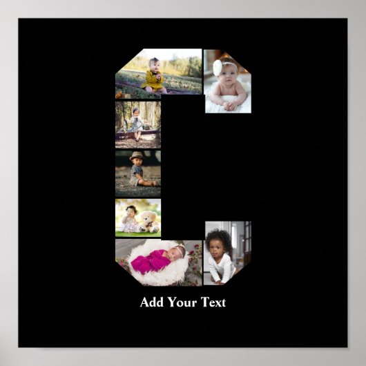 Erstellen Sie Ihre eigene Letter-C-FotoCollage Poster (Vorne)