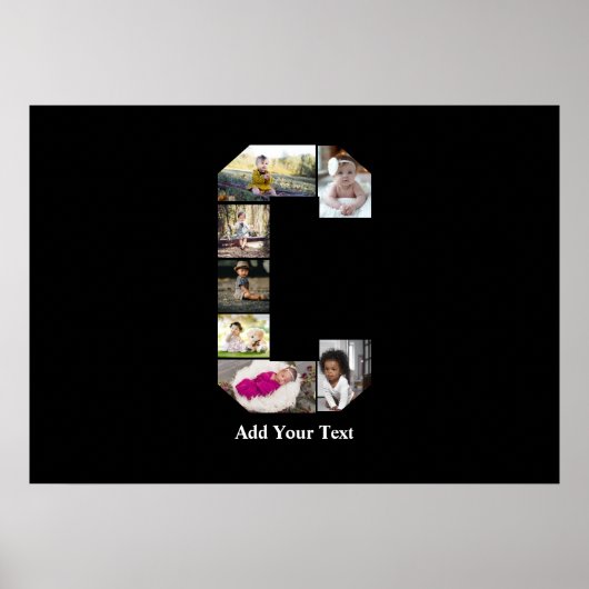 Erstellen Sie Ihre eigene Letter-C-FotoCollage Poster (Vorne)