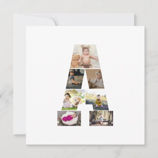 Erstellen Sie Ihre eigene Letter-Collage Ankündigung (Vorderseite)
