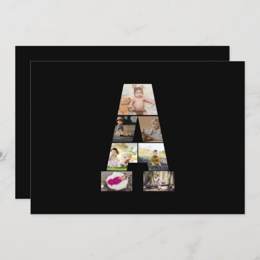 Erstellen Sie Ihre eigene Letter-Collage Ankündigung (Vorne/Hinten)