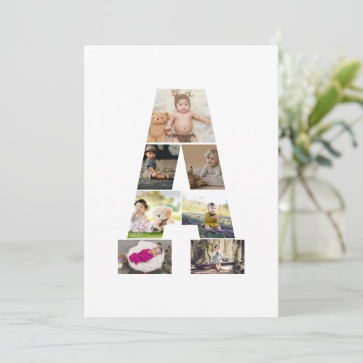 Erstellen Sie Ihre eigene Letter-Collage Ankündigung (Stehend Vorderseite)