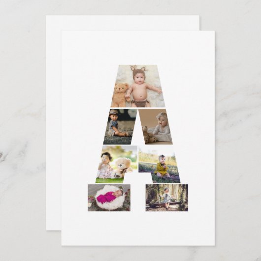 Erstellen Sie Ihre eigene Letter-Collage Ankündigung (Vorne/Hinten)