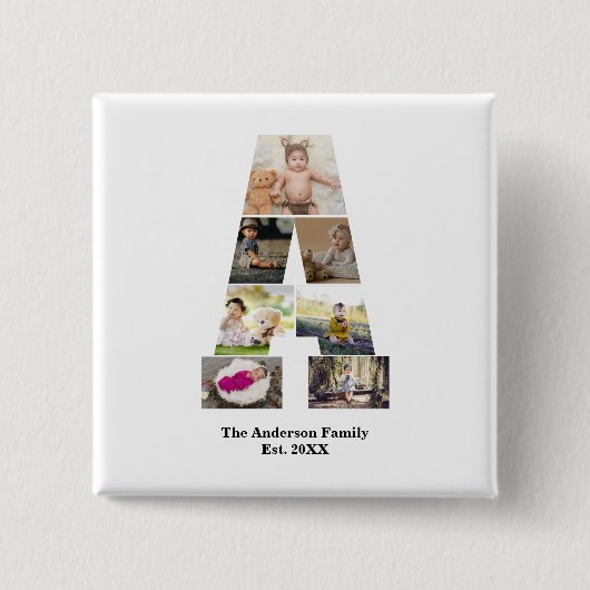 Erstellen Sie Ihre eigene Letter-Collage Button (Vorderseite)