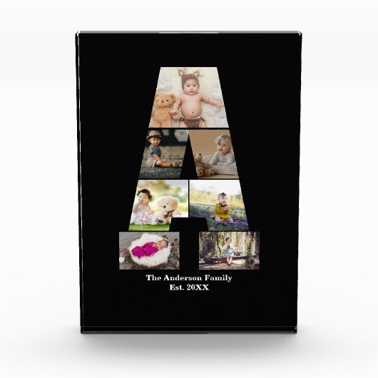 Erstellen Sie Ihre eigene Letter-Collage Fotoblock (Vorderseite)
