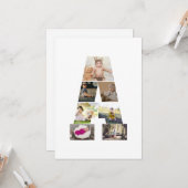 Erstellen Sie Ihre eigene Letter-Collage Karte (Vorderseite/Rückseite Beispiel)