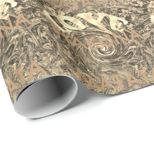 Erstellen Sie Ihre eigene Liebe Hakuna Matata Geschenkpapier (Rolleneckpunkt)