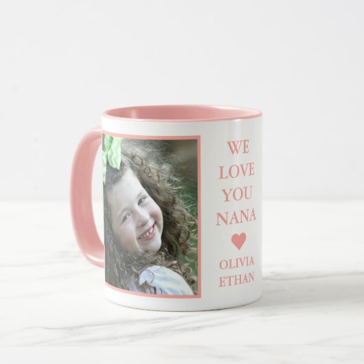 Erstellen Sie Ihre eigene Liebe Sie Nana 2 Foto Tasse (Vorderseite Links)
