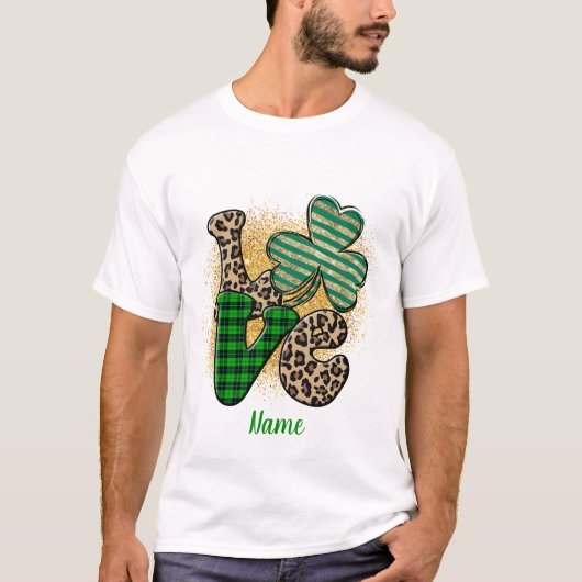 Erstellen Sie Ihre eigene Liebe St Patrick's Day T-Shirt (Vorderseite)