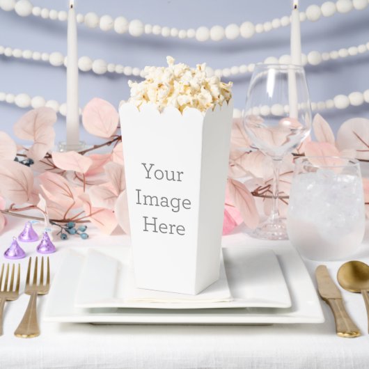 Papiergeschenkschachtel, Popcorn 9,5 x 8,9 x 19 cm  (Hochzeit)