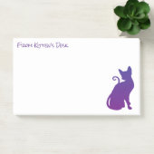 Erstellen Sie Ihre eigene Lila Cat-Silhouette Post-it Klebezettel (Büro)