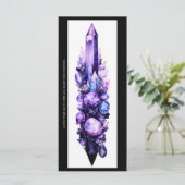 Erstellen Sie Ihre eigene Lila Crystal Lesezeichen (Stehend Vorderseite)