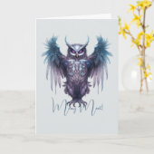 Erstellen Sie Ihre eigene Lila Eule Karte (Gelbe Blume)