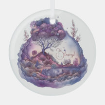 Erstellen Sie Ihre eigene Lila Fantasielandschaft