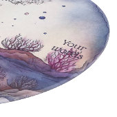 Erstellen Sie Ihre eigene Lila Fantasielandschaft Schneidebrett (Ecke)