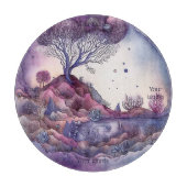 Erstellen Sie Ihre eigene Lila Fantasielandschaft Schneidebrett (Vorderseite)