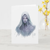 Erstellen Sie Ihre eigene Lila Hexe Karte (Gelbe Blume)