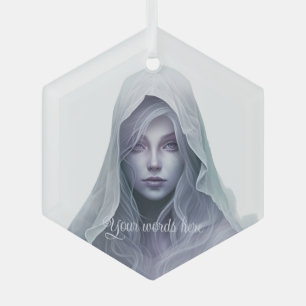Erstellen Sie Ihre eigene Lila Hexe Ornament Aus Glas