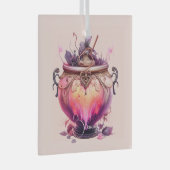 Erstellen Sie Ihre eigene Lila Hexe Ornament Aus Glas (Vorderseite Rechts)