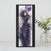 Erstellen Sie Ihre eigene Lila Hexerei-Lesezeichen (Stehend Vorderseite)