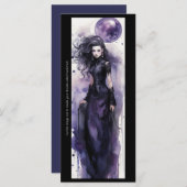 Erstellen Sie Ihre eigene Lila Hexerei-Lesezeichen (Vorne/Hinten)